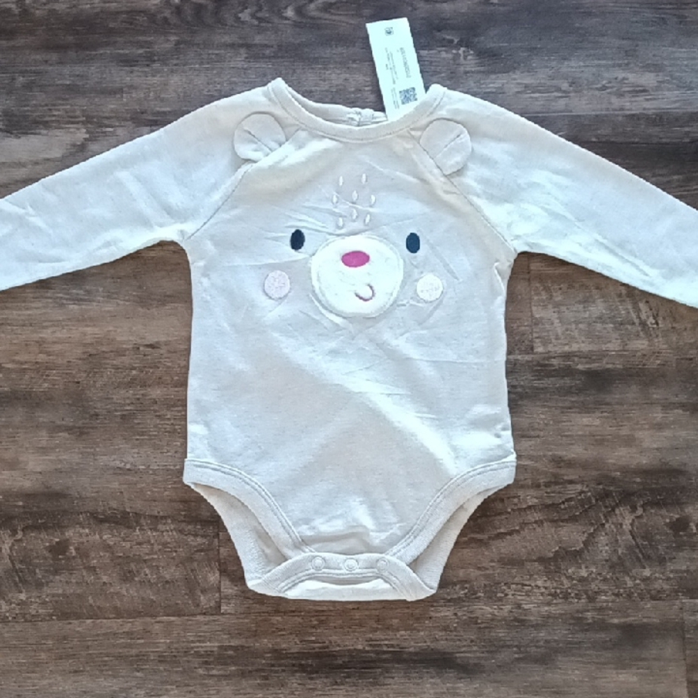 Adorable Cream Bear Kids One Piece